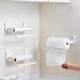 thumbnail image 1 of Soporte para toallas de papel con ventosa de pared - Organizador de cocina sin taladro con desgarro a una mano para almacenamiento en papel aluminio y film transparente, 1 of 2