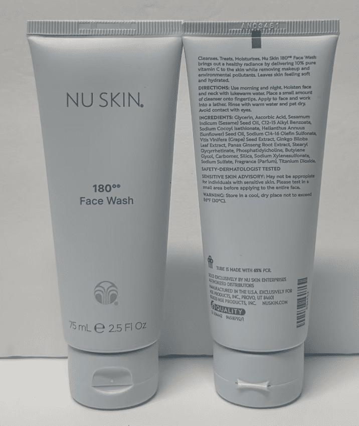 Nu Skin Nuskin 180 Face Wash Cleanser Sealed 2.5fl oz 75ml (Single Tube)