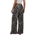 thumbnail image 5 of Wiholl Wide Leg Pants for Women Flowy Palazzo Drawstring Elastic Waist Trousers with Pockets Summer Beach Vacation Clothes, 5 of 8
