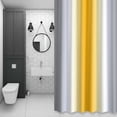 thumbnail image 4 of Abstract Shower Curtain for Bathroom Decor, Dark Gray Yellow Gradient Ombre Waterproof Fabric Shower Curtain, 54"x78" Set with 12 Hooks, 4 of 9