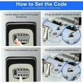 thumbnail image 4 of Secure Key Box, Outdoor Key Box with 4 Digit Code, Key Hide Cupboard, Wall Mounted Key Box, 4 of 5