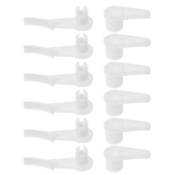 Masteelf 6pcs Ceiling Lamp Shade Hardware Light Fixed Buckle Mounts Fluorescent Light Cover Clips Ceiling Lamp Shade Fasteners Easy Install Lamp Shade Attachment Clips