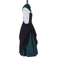 thumbnail image 3 of Traditional Scottish Plaid Dress Highland Renaissance Costume Reenactment Christmas Gown Retro Tartan Dress, 3 of 7