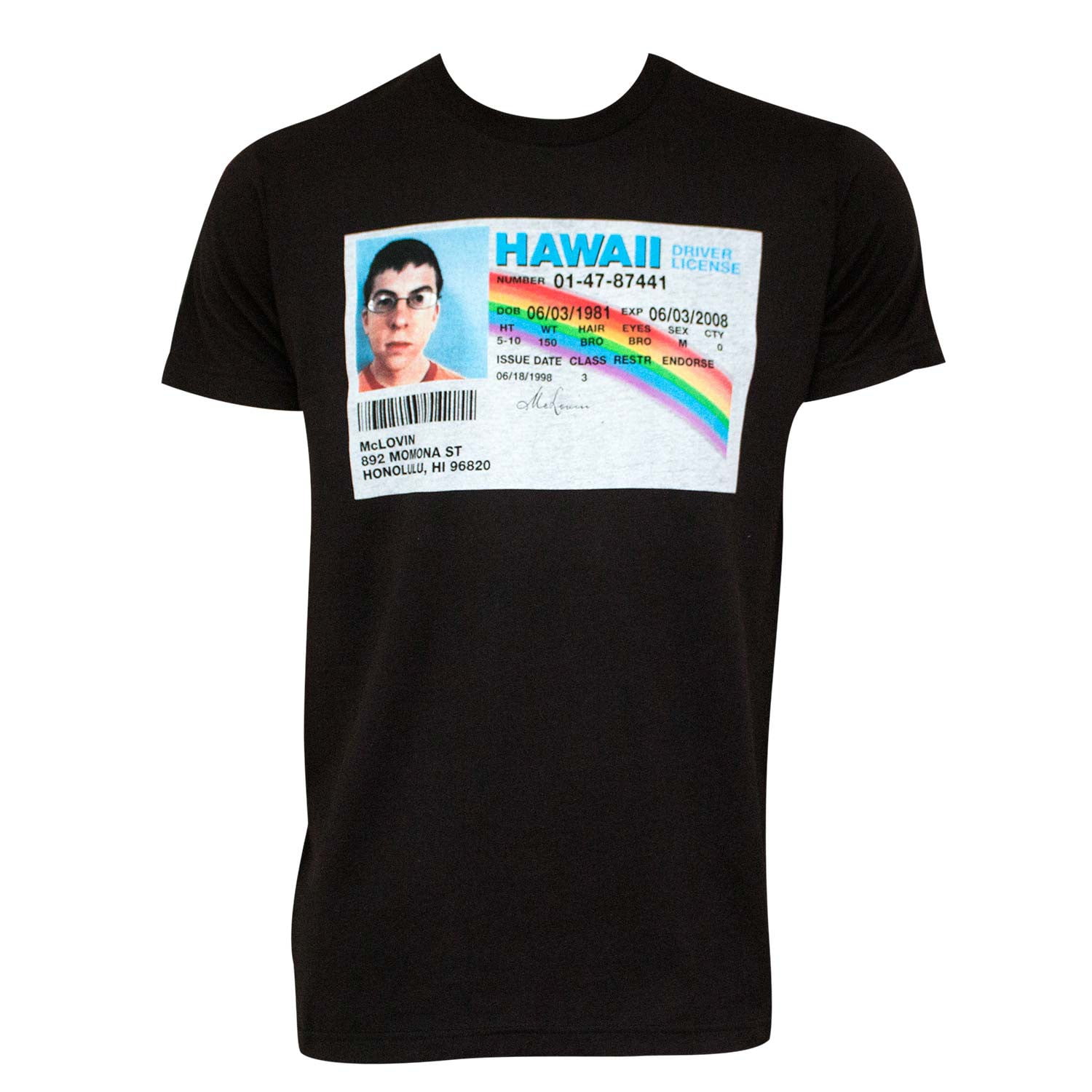 T license. MCLOVIN футболка. Майка Superbad. MCLOVIN ID T Shirt. Футболке с картинкой Hawaii Briver Lucence.