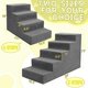 thumbnail image 2 of Escalera para perros Niubya de 5 peldaños, 58 cm de alto, gris antideslizante, 2 of 7