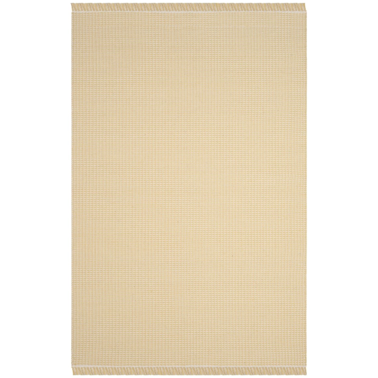 Safavieh Montauk 5' X 8' Hand Woven Cotton Rug in Ivory and Yellow