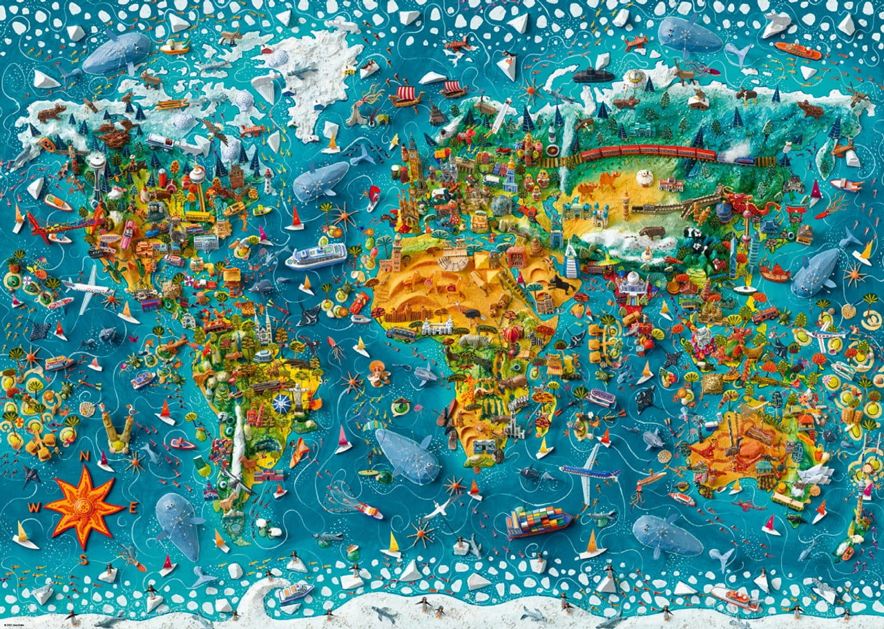 2025新作モデル Heye Walmart.com - Puzzle Piece 2000 World Miniature ジグソーパズル