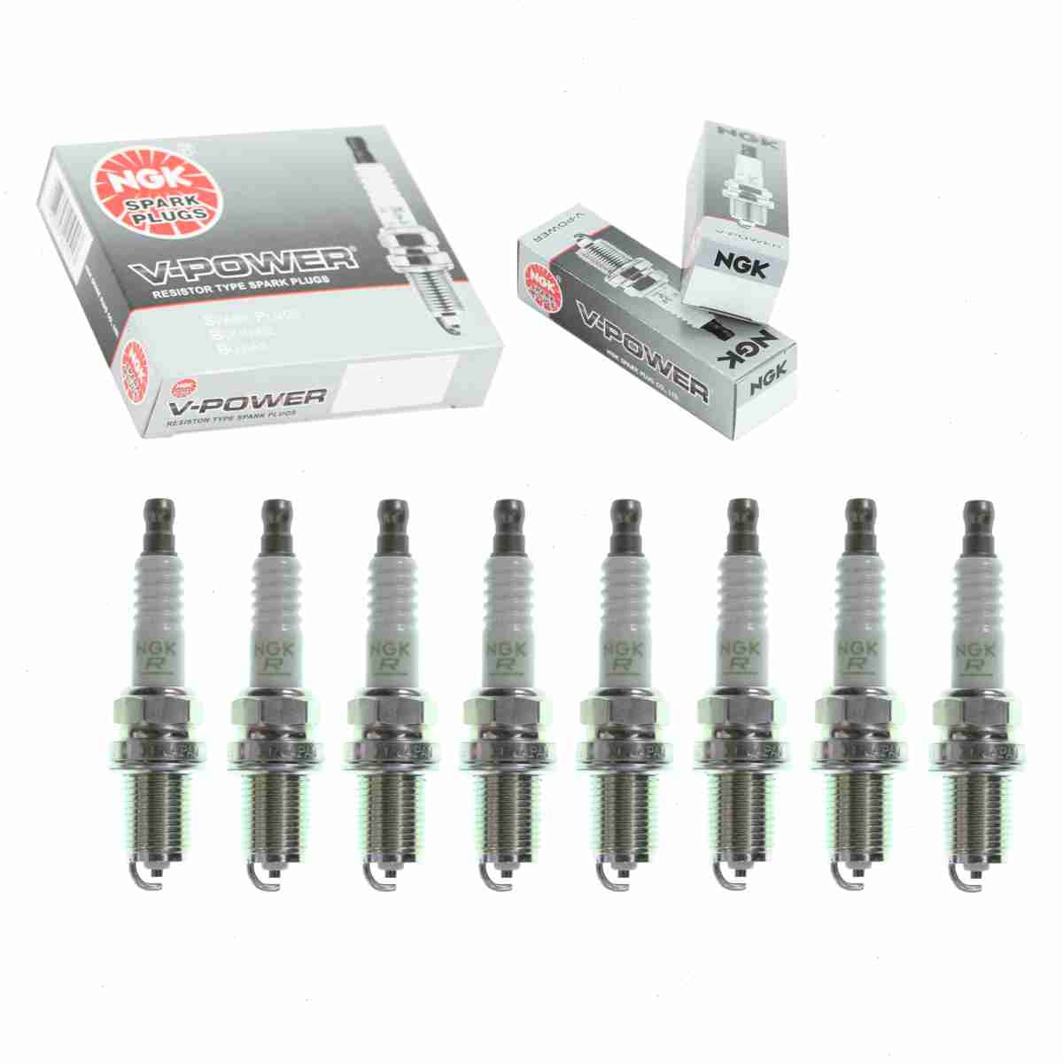 8 pc NGK VPower Spark Plugs compatible with Lexus LS400 4.0L V8 19902000