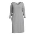 thumbnail image 6 of Terra & Sky Women’s Plus Rib Knit Jersey Midi Dress, 6 of 6