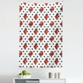 thumbnail image 1 of Spring Tapestry, Cartoon Look Ladybugs Graphic on Polka Dots Background Illustration, Fabric Wall Hanging Decor for Bedroom Living Room Dorm, 5 Sizes, Charcoal Grey and Vermilion, by Ambesonne, 1 of 1