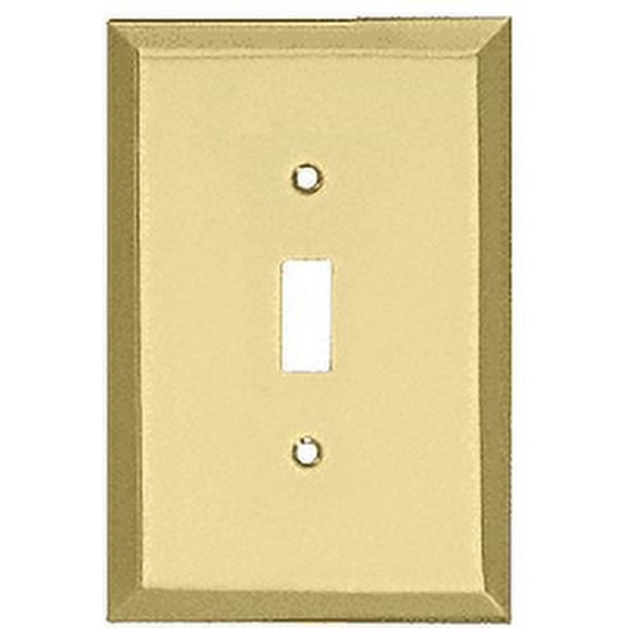 CRL MMP3BR Brass Single Toggle Metal Mirror Plate