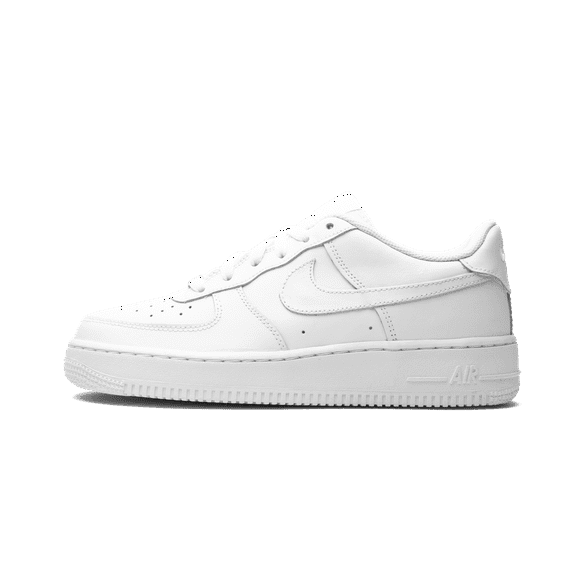NIKE GRADE SCHOOL Air Force 1 GS "White on White" 314192 117 from Stadium Goods