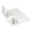 White, variant on Pegboard Storage Tray Shelf, No-Drill Mount Rack with 3 Front Slots for Phones, Tablets, Remotes and Earbuds in Daily Use