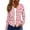Pink, variant on Women's Fashion Christmas Print Casual Zip-Up Long-Sleeve Hooded Jacket, for Outdoor Activities and Daily Use,Black,XL