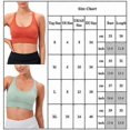 thumbnail image 4 of Women Ladies Solid Color Sports Bra Underwear Fitness Running Yoga Bras Casual Crop Tops, 4 of 4