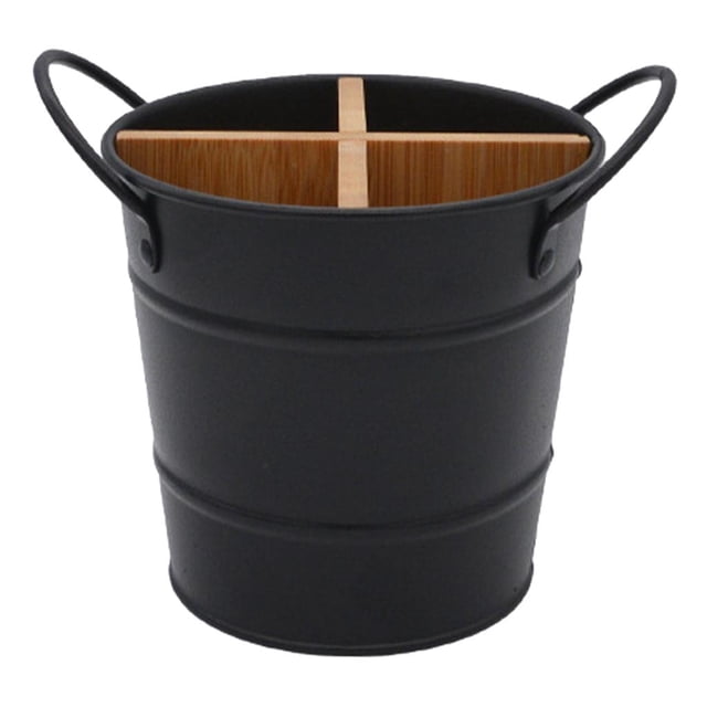 Soporte de almacenamiento de cubiertos Sunnimix para Cocina y Baño negro