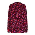 thumbnail image 5 of Craaazy Women's Valentine Half Zip Long Sleeve Sweatshirts Gifts, 5 of 5