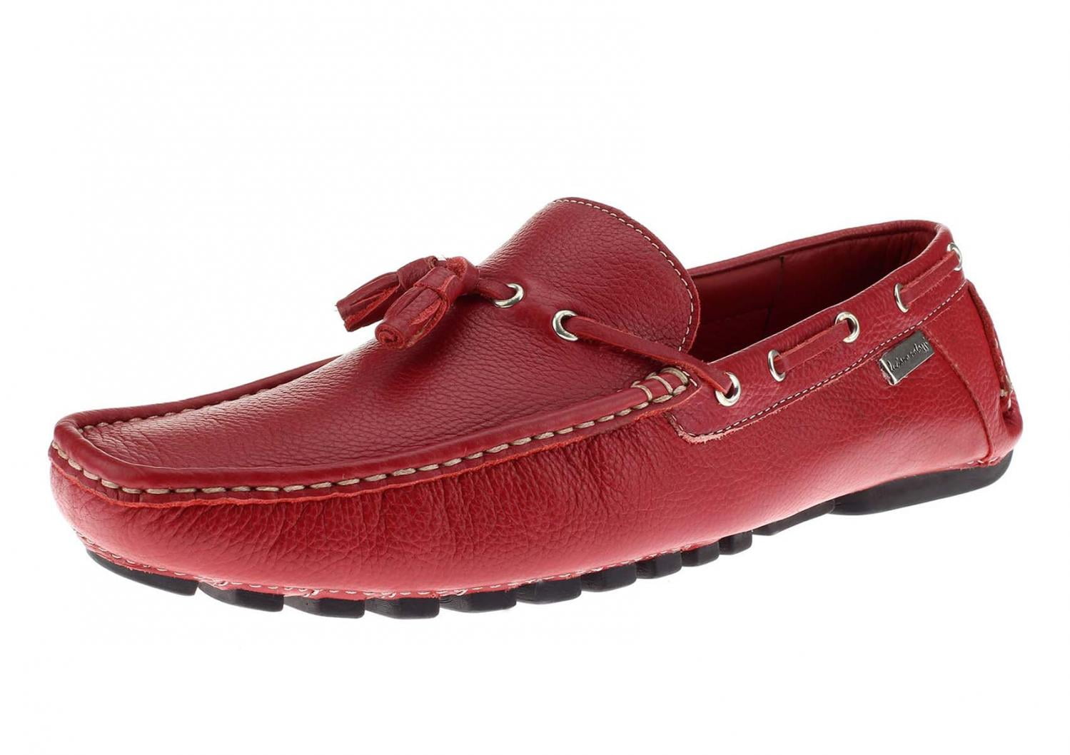 Tods Leather College Chain Loeafer in Red for Men White Mens Slip-on shoes Tods Slip-on shoes 