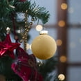 thumbnail image 6 of Zawou Velvet Christmas Ornaments 15 Pcs Flocked Tree Ball Set Large Plastic Shatterproof Hanging Balls for Holiday Party Home Décor, 6 of 6