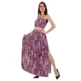thumbnail image 3 of Bimba 2 Pcs Robe de Plage Sexy pour Femmes Imprimée Smockée Crop Top & Longue Jupe Ensemble, 3 of 7