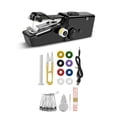thumbnail image 1 of JIAHAOO Black Sewing Machine Lightweight Portable Dual Speed Metal Plastic with Complete Kit Easy Use USB or Battery Power, 1 of 8