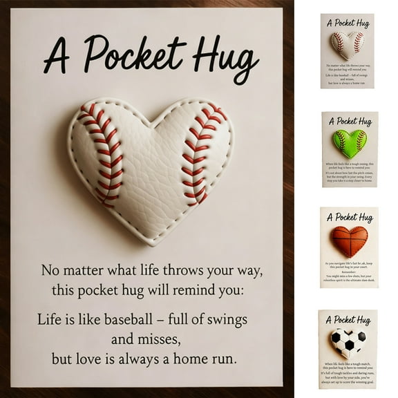 Nsxcdh Sport Themed Pocket Collection Inspirational Cards Limited Stock Portable Heartfelt Support Baseball Encouragement Christmas Gift for Family Christmas Gifts for Grandkids