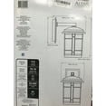 thumbnail image 2 of Altair 9" Led Outdoor Wall Lantern AL-2167 Burnished Bronze Finish with Clear Hammered Glass, 2 of 3