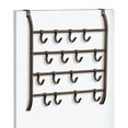 thumbnail image 6 of Lynk Over Door Hooks Rack - 16 Hook Over Door Hanger - Over Door Towel Rack - Over Door Hooks for Hanging Towels or Clothes - Over Door Towel Racks - For Bathroom, Bedroom or Laundry Room (Bronze), 6 of 9