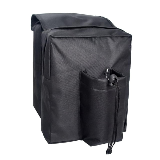 ATV Tank Top Saddle Bag Motorcycle Storage Rear Bag Black