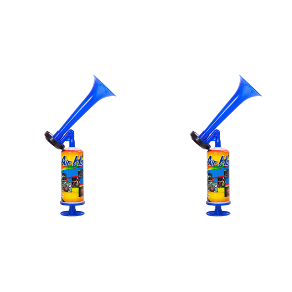 Bocina de aire portátil para animar a jugadores de fútbol con sonido potente para competición deportiva (Azul)