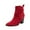 Red, variant on jsaierl Women's Shoes Fashion Minimalistic Solid Color Comfortable Zipper High Heel Thick Heel Boots