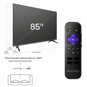 Hisense 85 Class 4K UHD LED LCD Roku Smart TV HDR R6 Series 85R6E4