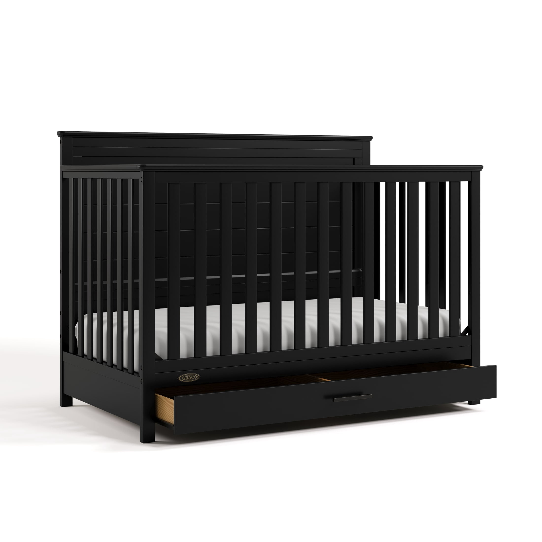 Graco Tristan Convertible Crib With Drawer - Black