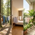 thumbnail image 6 of Portable Adjustable Clothesline, No Drill Clothes Hanger, Multi Hook System for Indoor Outdoor Use, Travel-Friendly Storage Solution, Roll-Up Design, 6 of 6