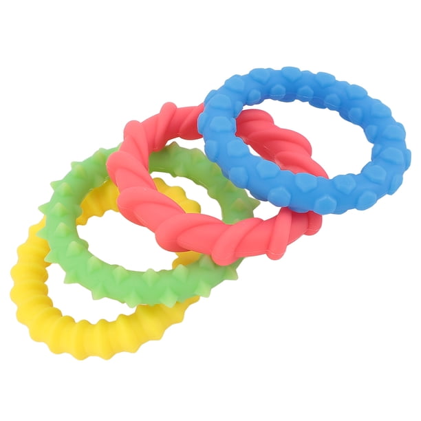 Anillos Sensoriales Para Niños, 4 Piezas De Pulsera Sensorial Respetuosa Con La Piel, Juguetes Para Niños