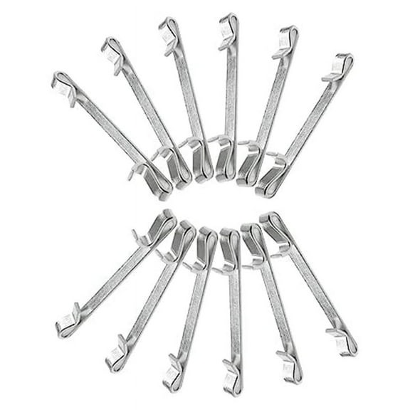 Early 2Inch Double Loop Tool Box Drawer Slide Clips Snap on Tool Box Accessories Replacement Parts (12PCS)