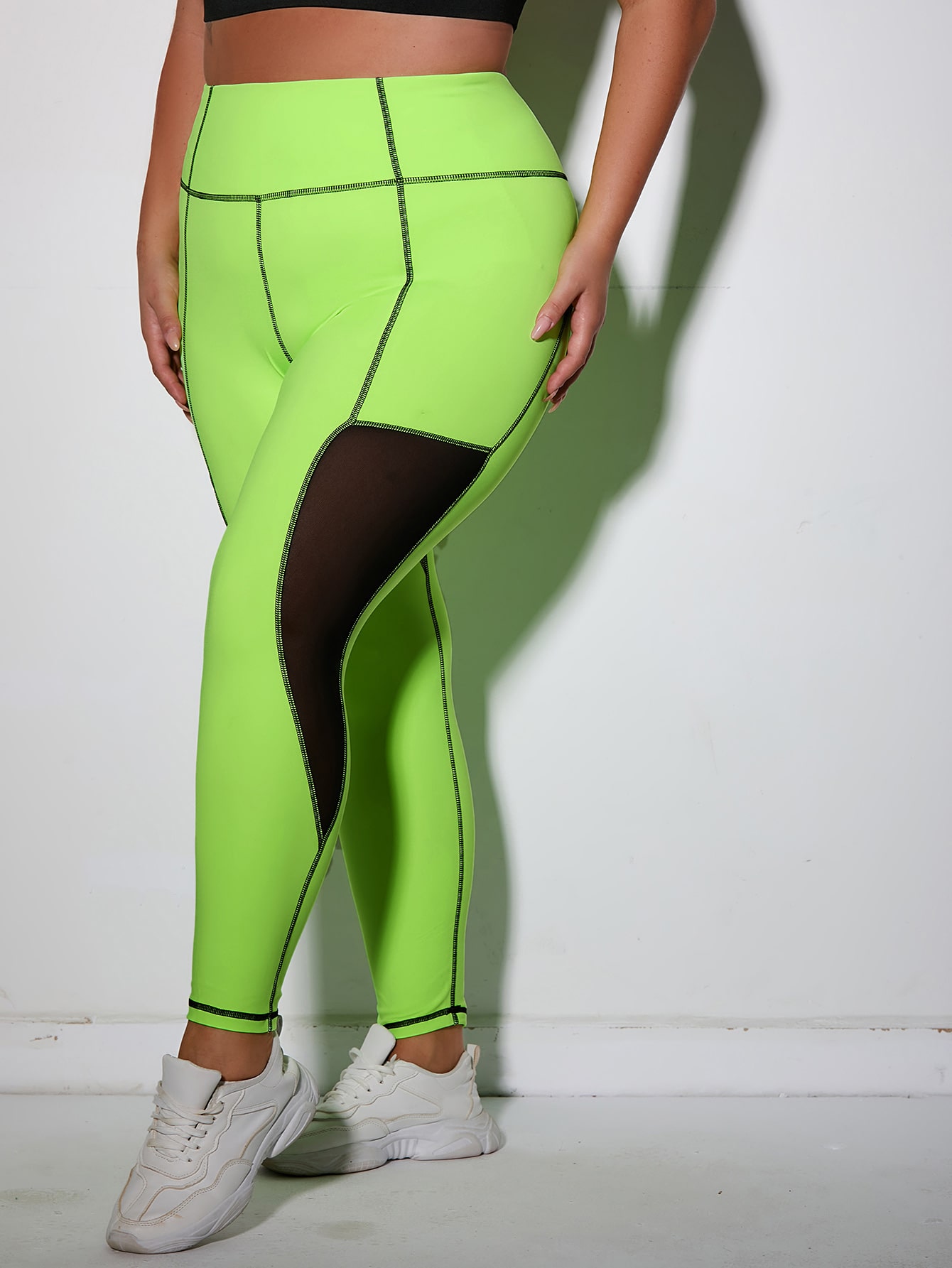 Lime Green Women's Plus Four Way 