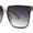 Slate Smoke, variant on Womens Squared Horn Rim Inset Lens Oversized Rectangle Sunglasses Black Blue Yellow