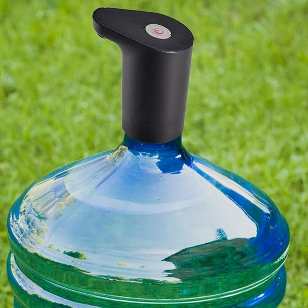 Bomba Dispensadora de Botellas de Agua, Bomba de Agua Potable Automática Recargable Por USB, Dispensador de Botellas para Cocina Al Aire Libre, Picnic Negro Macarena bomba de botella