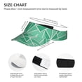 thumbnail image 4 of This Unisex Sunshade Open-Top Hat Features An Open-Top Design That Is Not Stuffy And Has A Curved Eave Lightseagreen Geometric Lines_1, 4 of 8