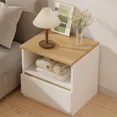 thumbnail image 4 of Mesita de noche nórdica blanca, consola rústica barata, mesita de noche Para dormitorio pequeño, Muebles Para El Hogar, 4 of 4