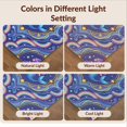 thumbnail image 7 of Design&I 6'x9' Washable Area Rug Purple Kawaii Ocean Wave Border Mermaid Starfish Motif Balanced for Living Room, Family Indoor, Oversized Skid-Resistant, 7 of 7
