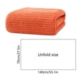 thumbnail image 3 of Yhmxh Large Ribbed Microfiber Bath Towel, 55.1x27.6in Ultra Soft Quick Dry Absorbent Bath Sheet, Oversized Plush Coral Fleece Towel for Shower, Spa, Gym, Travel and Beach (Machine washable), 3 of 6