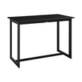 thumbnail image 2 of Benzara Ollie Rectangular Aluminum Patio Counter Height Dining Table in Black, 2 of 5