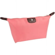 Riah Fashion Solid Classic Light Pink Cosmetic Bag
