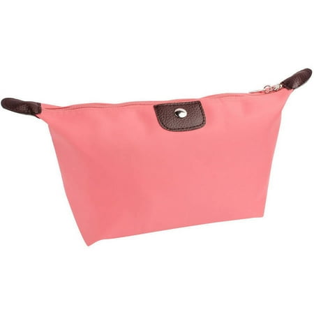 Riah Fashion Solid Classic Light Pink Cosmetic Bag