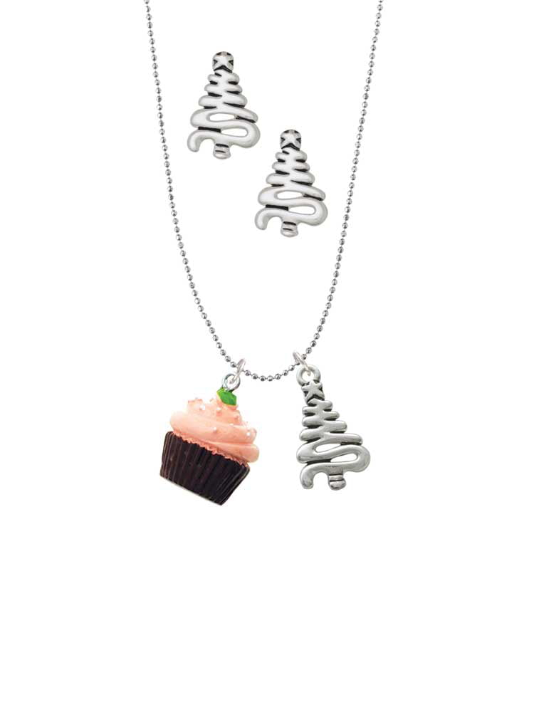 Sterling Silver Oxidized Delicious Cupcake with Icing Charm 