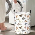 thumbnail image 4 of Picia Snake Large Laundry Basket, Waterproof, Freestanding Laundry Hamper, Collapsible Tall Clothes Hamper with Extended Handles-Small, 4 of 8