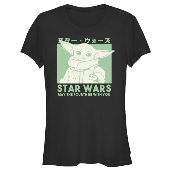 Junior's Star Wars: The Mandalorian May the Fourth Grogu Graphic T-Shirt