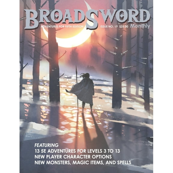 BroadSword Monthly #19: Adventures for Fifth Edition, (Paperback)